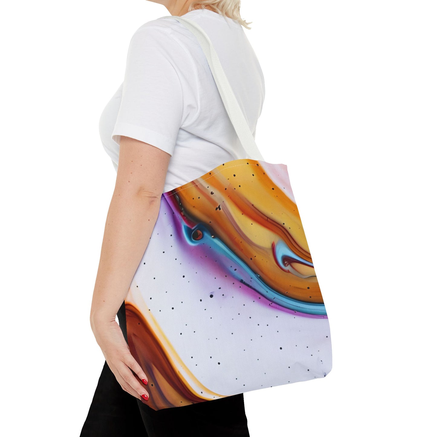Colorful Abstract Tote Bag | Art Bags for Women, Reusable Shopping Bag