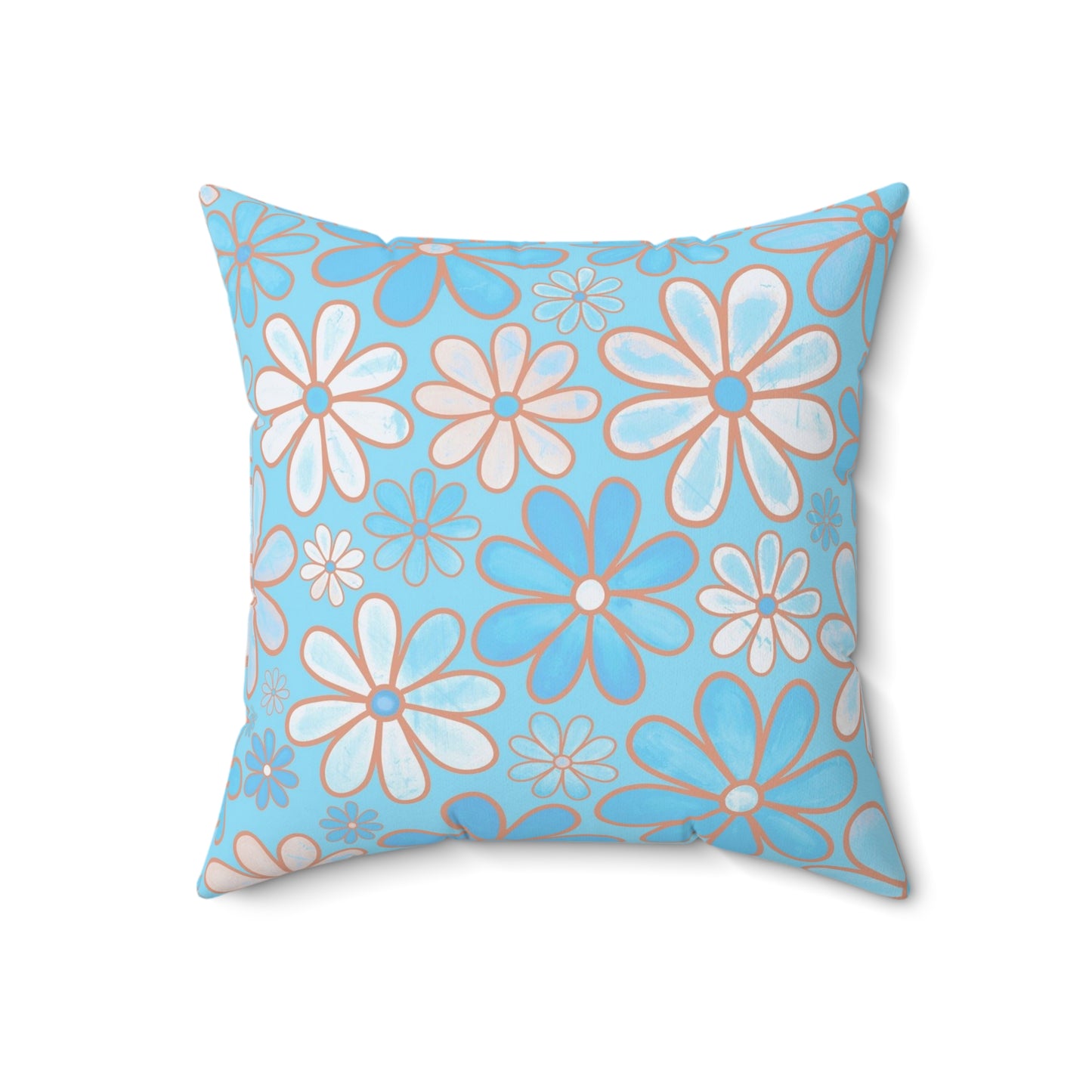 Floral Decorative Pillow, Flower Accent Cushion, Cozy Home Decor, Spring/Summer Vibes, Gift for Flower Lovers, Couch Pillow