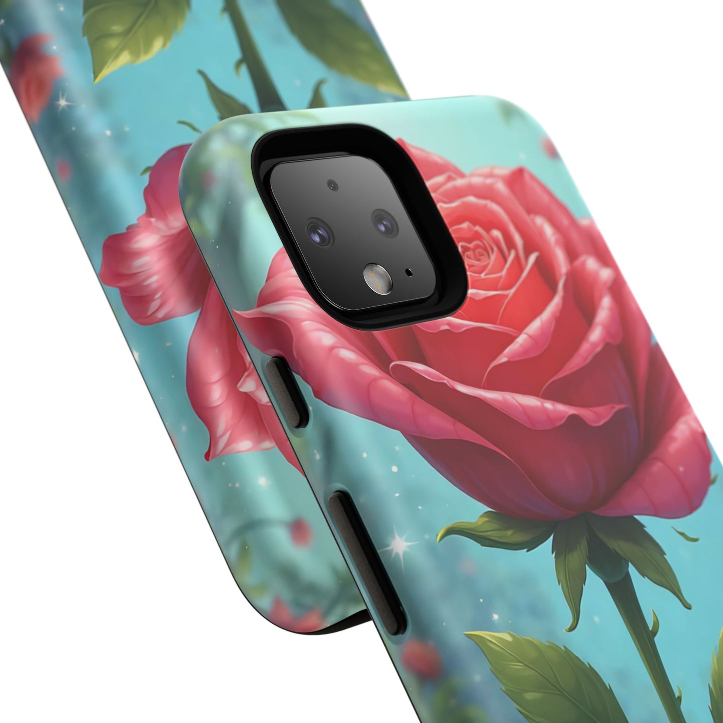 Floral Phone Case, Tough Cases with Elegant Rose Design, Stylish iPhone Cover, Rose Flower Gift for Nature Lovers, Unique Mobile Accessories