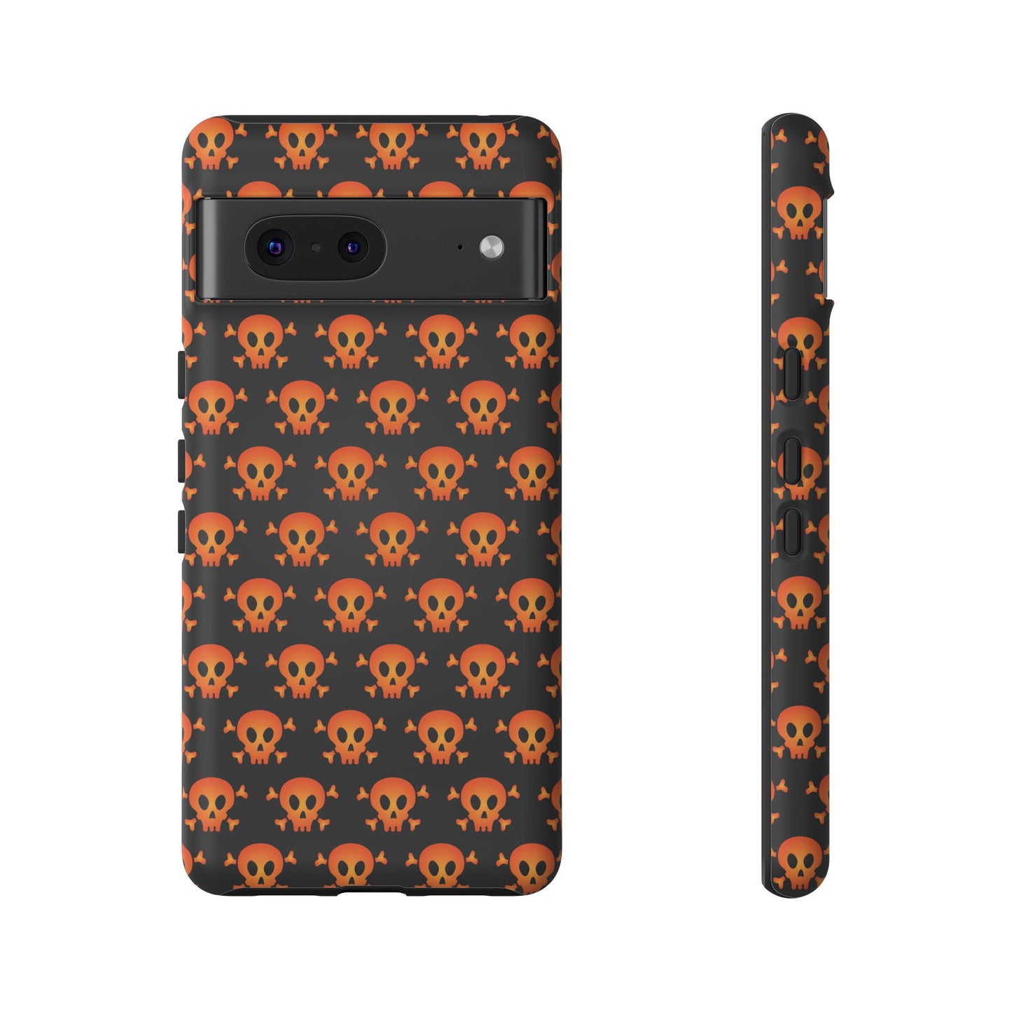 Halloween Skull Phone Case, Spooky Mobile Cover, Trick or Treat Accessory, Goth Gift, Skull Pattern Design