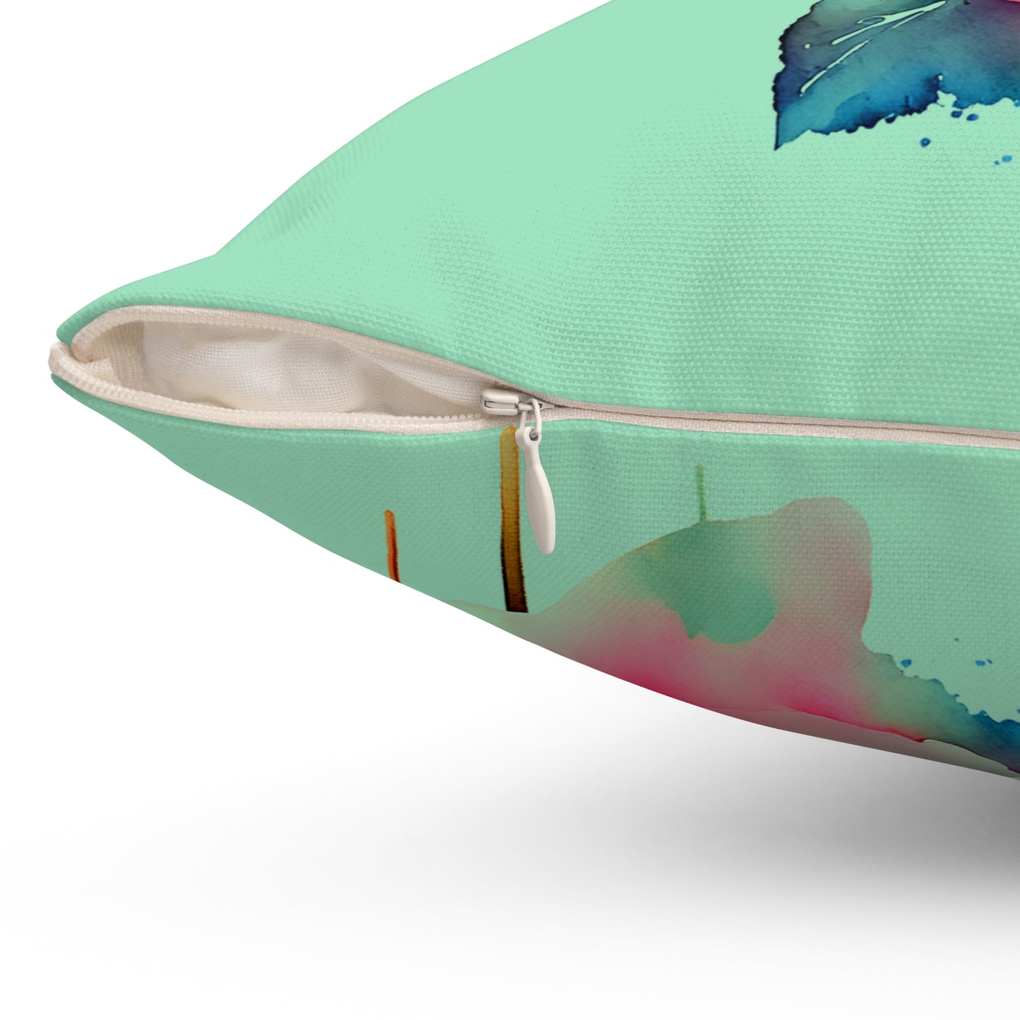 Floral Throw Pillow, Cozy Home Decor, Gift for Her, Spring Decoration, Elegant Cushion, Vibrant Accent Pillow