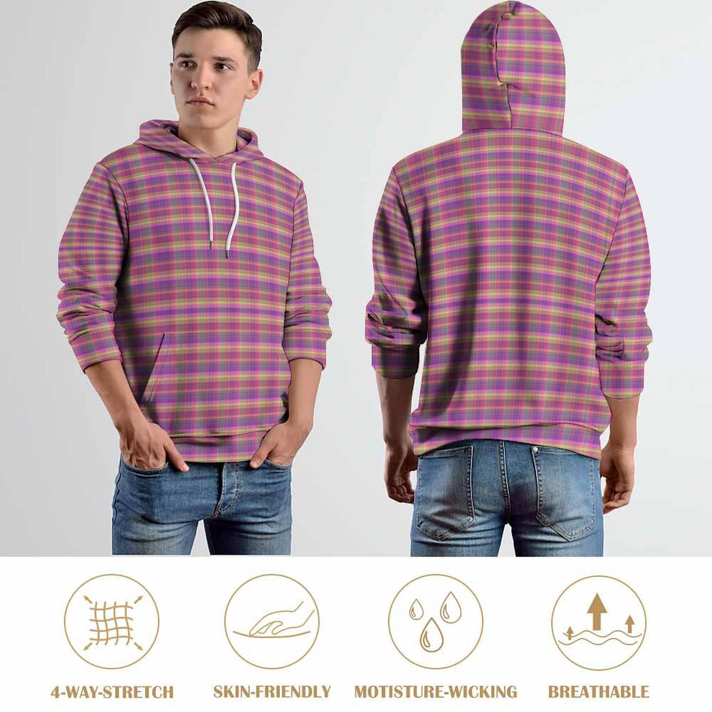 Cool Hoodie with Double-layer Cap