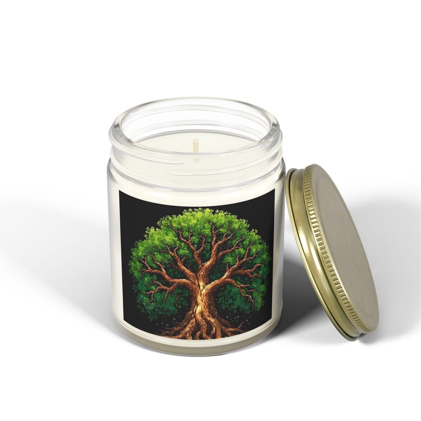 Scented Candles, Coconut Apricot Wax - Tree of Life Design, Eco-friendly Aromatherapy, Home Fragrance, Gifts for All Occasions