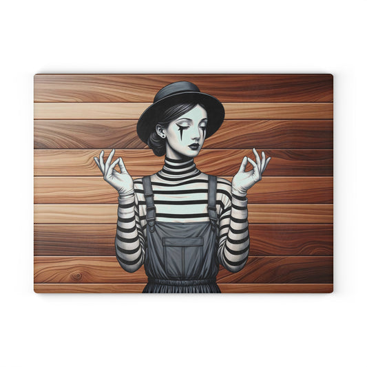 Chic Artist Glass Cutting Board