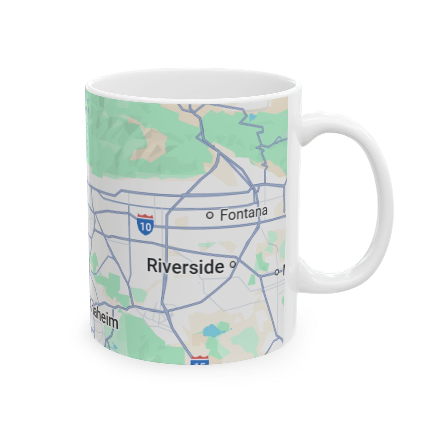 Personalized Los Angeles, CA Map Ceramic Mug | Custom Location Coffee Cup, Travel Keepsake, Gift for Her, Housewarming, Adventure Lover