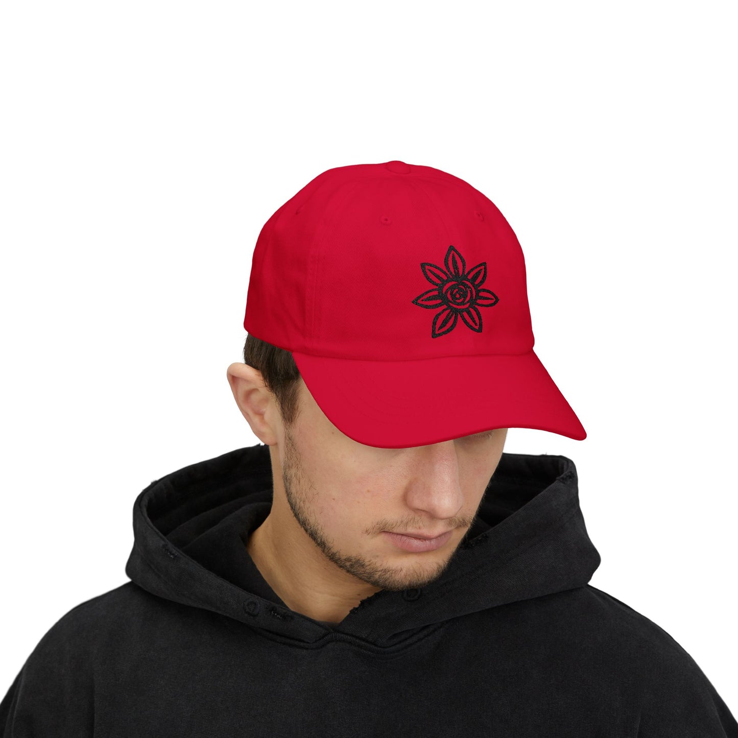 Classic Embroidered Dad Cap | Floral Design Hat | Unisex Casual Cap | Perfect Gift for Dad | Summer Accessory | Streetwear