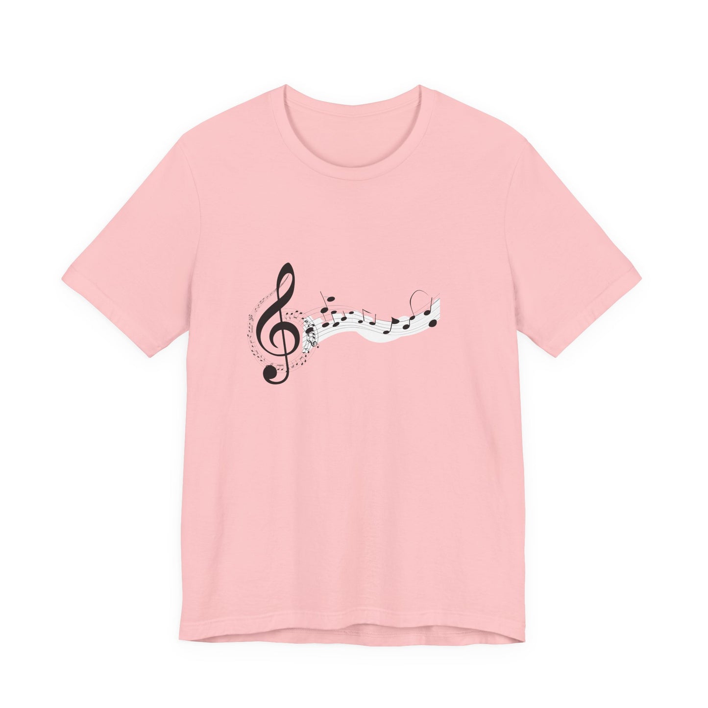 Musical Notes Short Sleeve Tee for Music Lovers