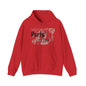 Party Time Unisex Hooded Sweatshirt, Fun Casualwear, Comfortable Gift, Perfect for Celebrations, Party-Outfit Essential
