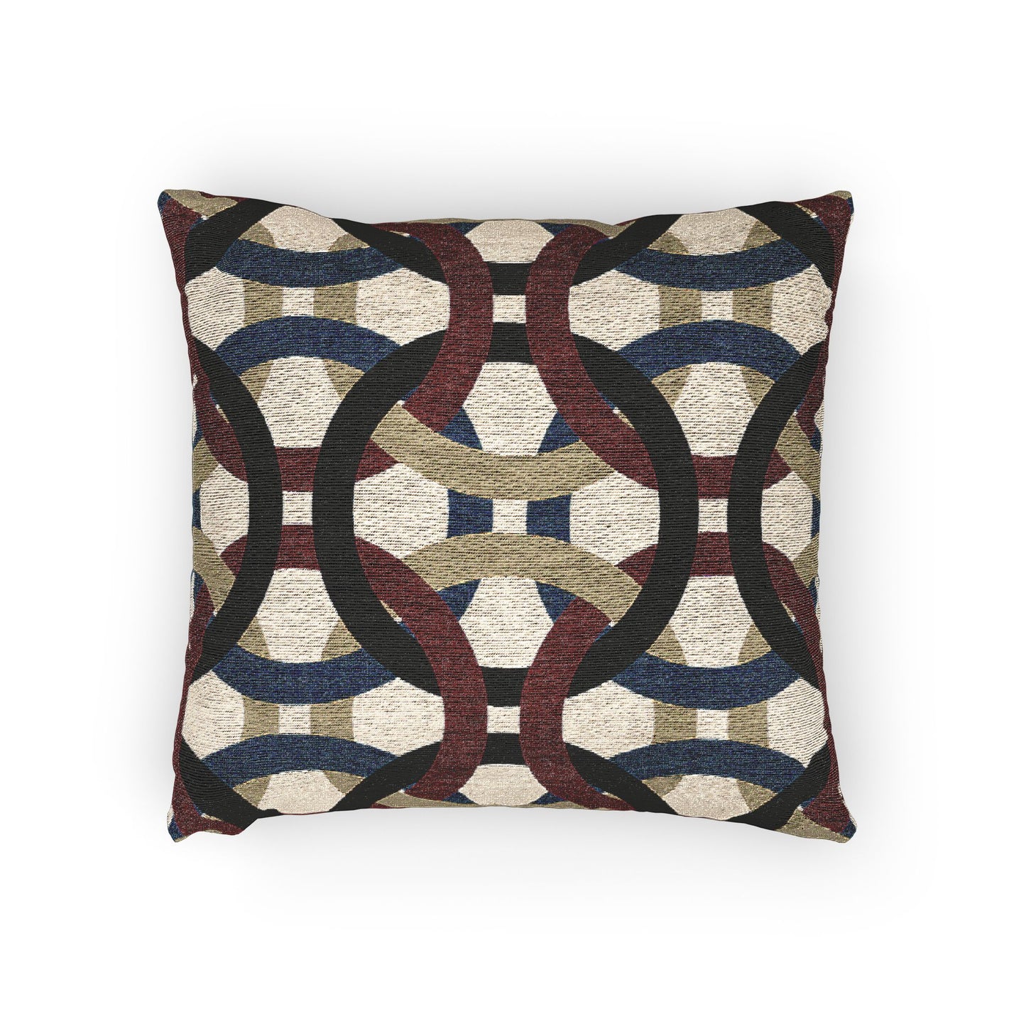 Geometric Woven Pillow, Boho Decor, Cozy Home Accent, Modern Textile Art, Unique Housewarming Gift
