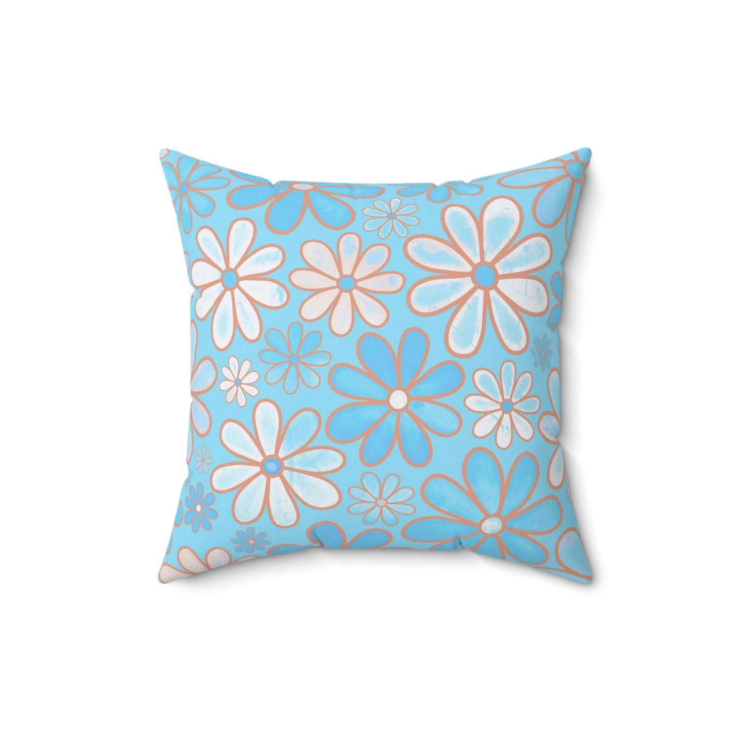 Floral Decorative Pillow, Flower Accent Cushion, Cozy Home Decor, Spring/Summer Vibes, Gift for Flower Lovers, Couch Pillow