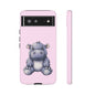 Cute Hippo Phone Case - Tough Cases, Animal Phone Cover, Kawaii Accessories, Gifts for Kids, Unique Tech Gear