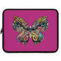 Colorful Butterfly Laptop Sleeve | Stylish Computer Case, Tech Accessories, Gift for Students, Back to School, Vibrant Design