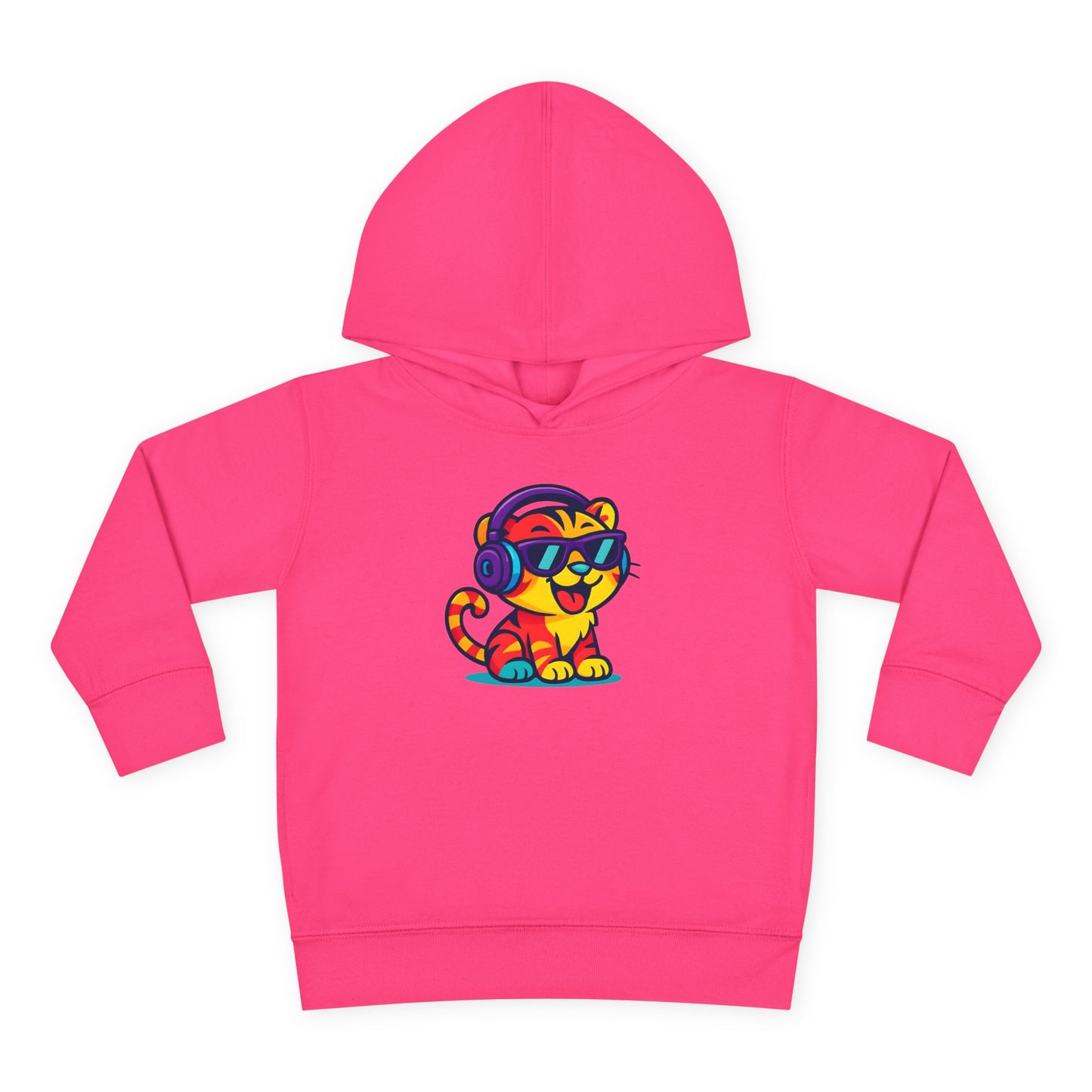 Colorful Tiger Hoodie for Toddlers | Fun Pullover for Kids, Cute Toddler Apparel, Kids' Gift, Birthday Present, Playtime Wear