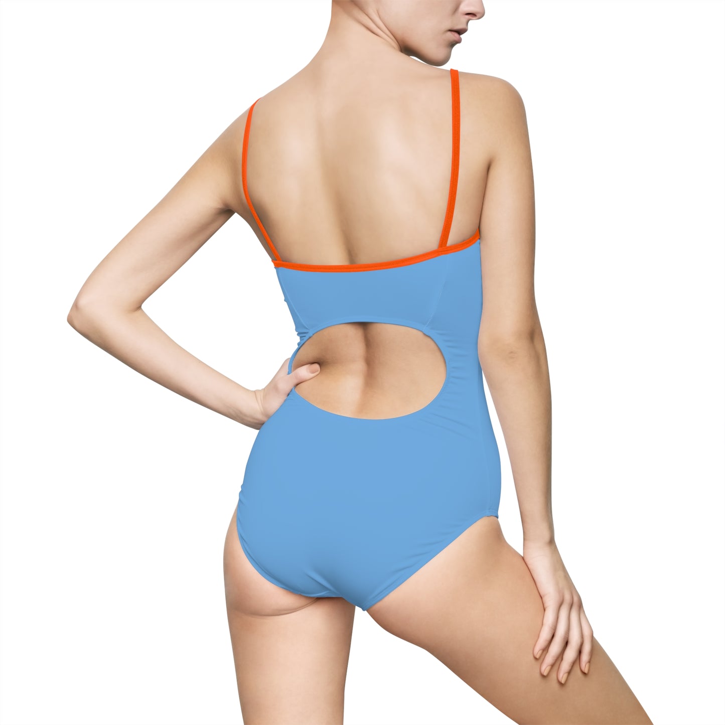 USA Themed Women's One-Piece Swimsuit, Summer Swimwear, Patriotic Beachwear, Ideal for Pool Party, 4th of July Celebration, Vacation Attire