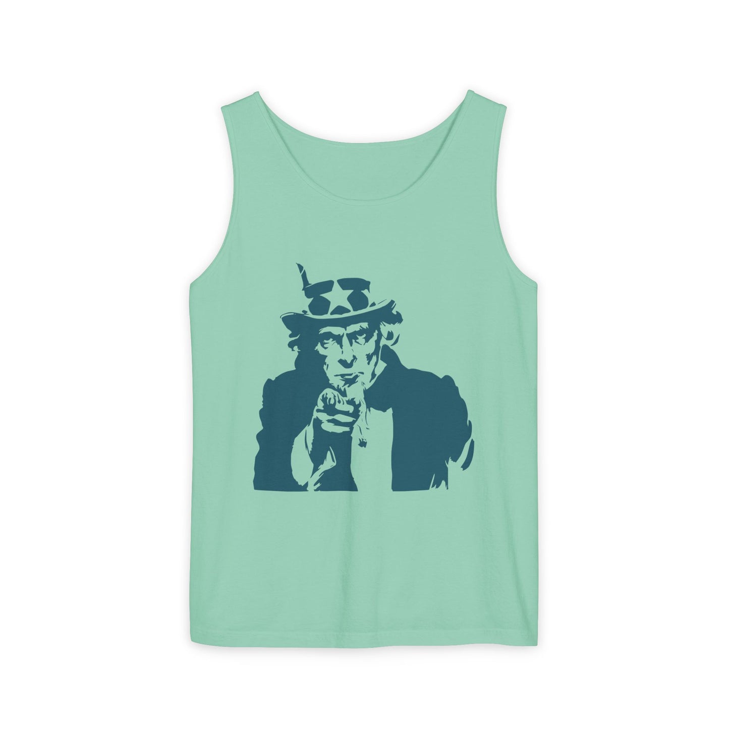 Unisex Garment-Dyed Tank Top with Patriotic Uncle Sam Design | Casual Summer Wear, Holiday BBQ, Independence Day, Gift Idea, Men's and [...]
