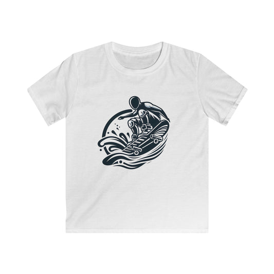 Surfing Kids Tee, Youth Surf T-Shirt, Beach Adventure Shirt, Swimwear Gift, Summer Fun Apparel