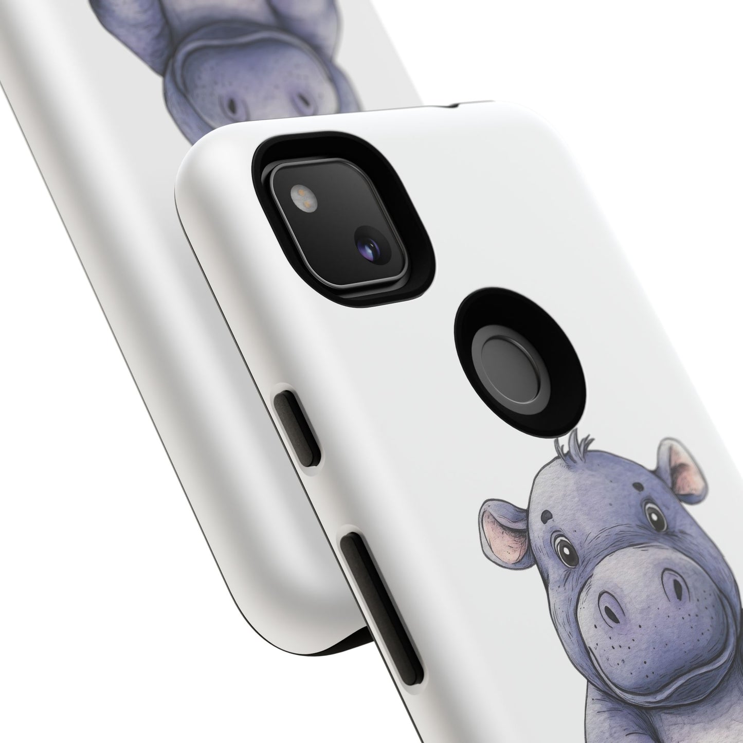Cute Hippo Phone Case, Unique Tough Cases, Animal Lover Gift, Cute Animal Design, Baby Animal Phone Accessory