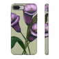 Floral Phone Case - Tough Cases, Purple Flower Design, Cell Phone Accessories, Gift for Her, Nature Lover Essentials