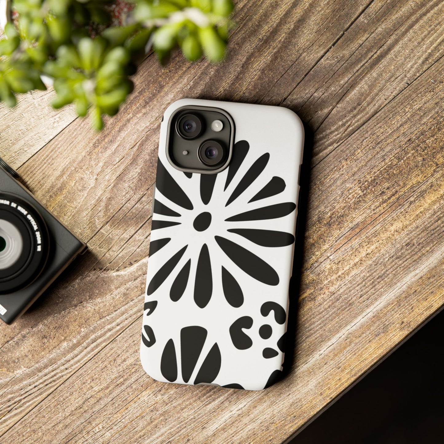 Stylish Phone Case with Floral Design, Tough Phone Cover for Her, Trendy Black and White Cell Phone Case, Unique Gift for Birthdays [...]