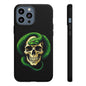 Skull & Snake Phone Case | Tough Cases, Protective Cover, Edgy Phone Accessories, Gothic Gift, Halloween Decor