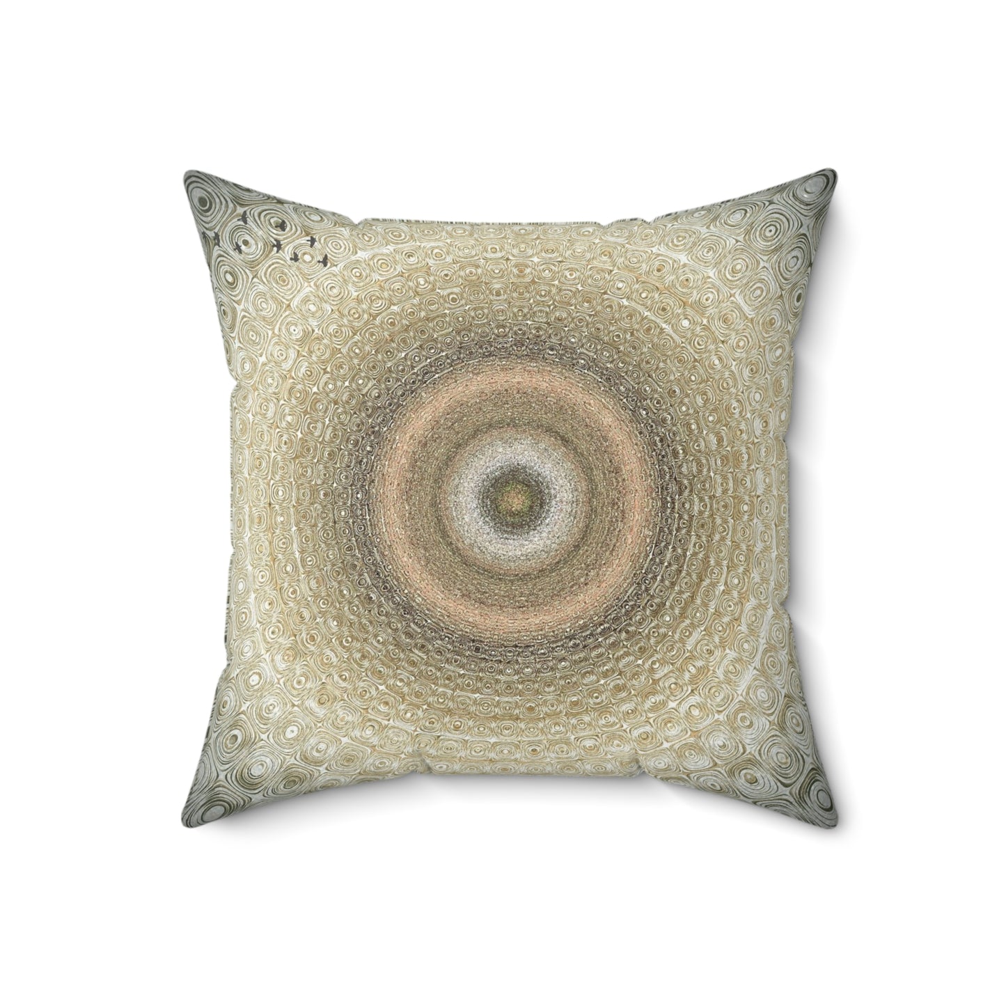 Bohemian Home Decor Pillow, Circular Patterned Cushion, Unique Room Accent, Cozy Throw Pillow, Gift for Home Lovers