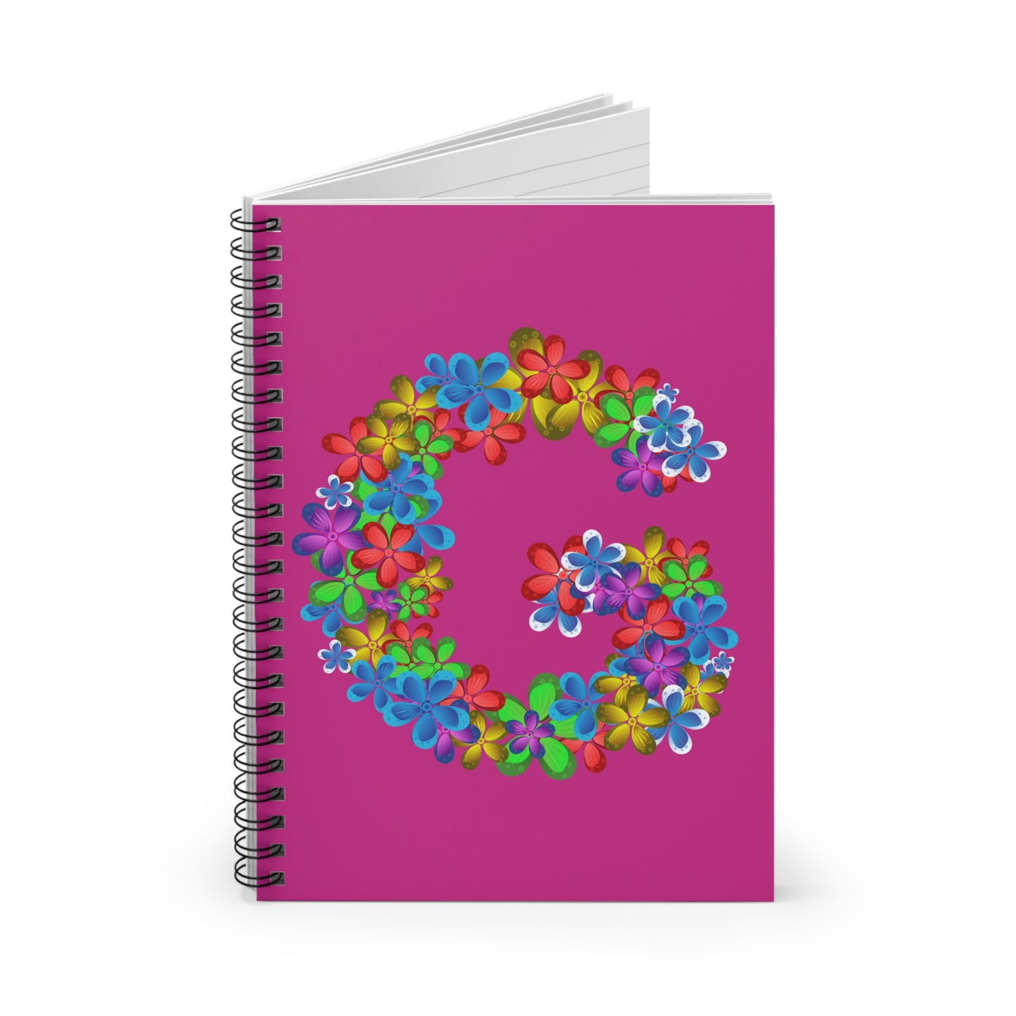Floral Personalized Spiral Notebook, Colorful Journal for Students, Gift for Writers, Cute School Supplies, Summer Vibes