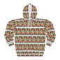 Colorful AOP Pullover Hoodie, Cozy Unisex Hoodie, Casual Streetwear, Perfect for Festivals, Gifts for All Occasions, Bright and Fun Fashion