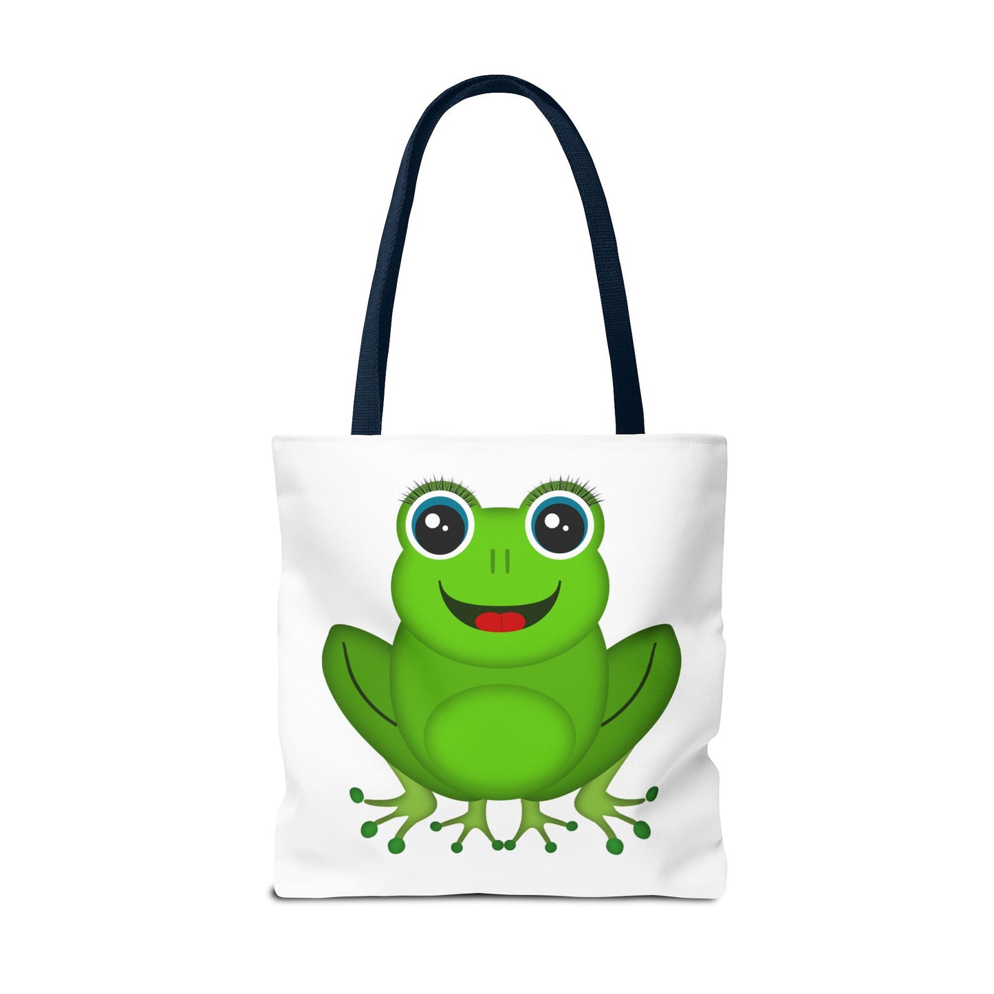 Cute Frog Tote Bag, Eco-Friendly Shopping Bag, Fun Gift for Kids, Frog Lovers, Bag for Nature Outings, Unique Frog Design