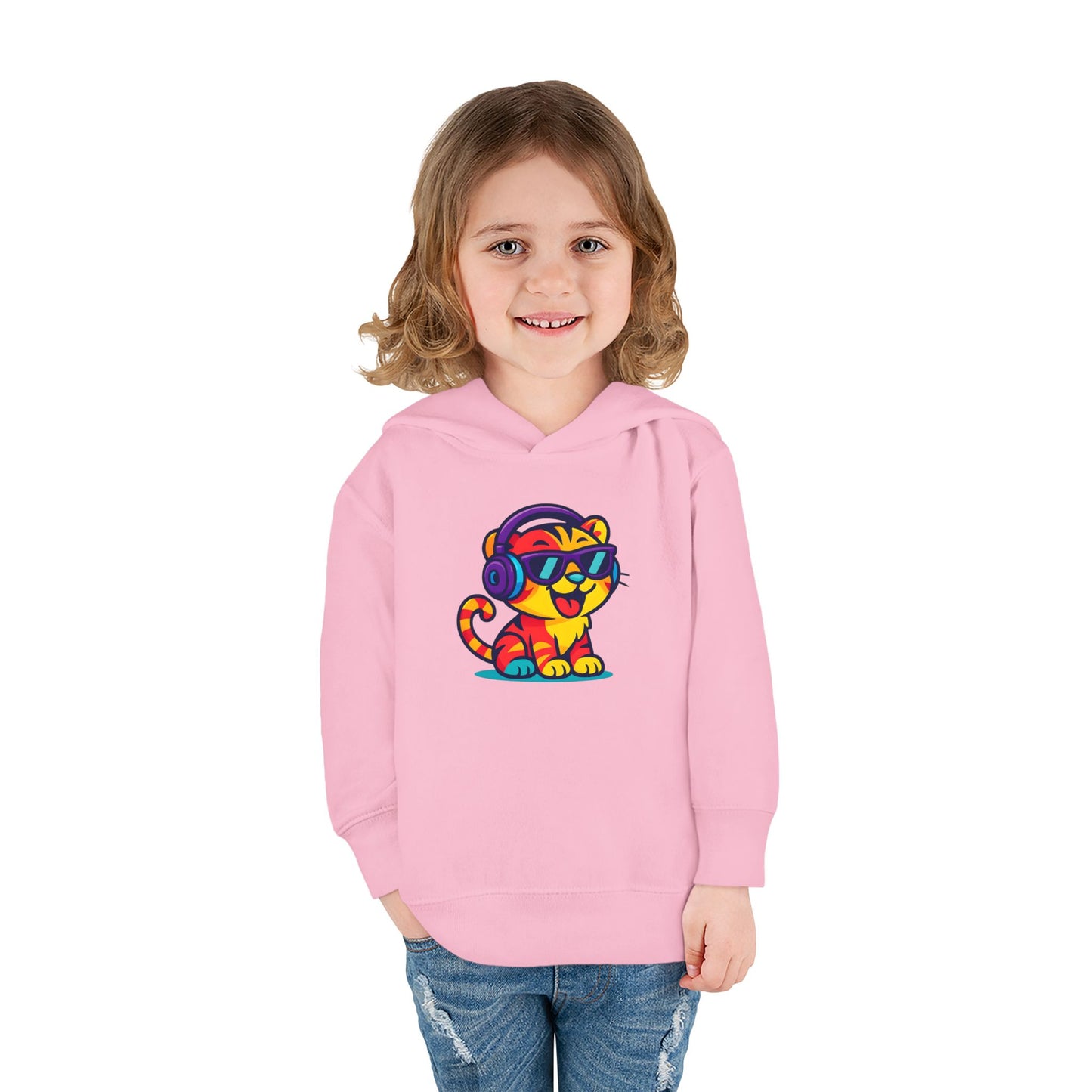Colorful Tiger Hoodie for Toddlers | Fun Pullover for Kids, Cute Toddler Apparel, Kids' Gift, Birthday Present, Playtime Wear