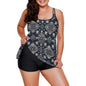 Plus Size Women Tankini 2-Piece Swimsuit