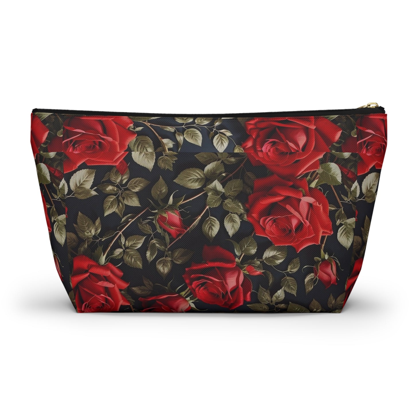 Elegant Floral Accessory Pouch | Makeup Bag, Travel Organizer, Gift for Her, Rose Design, Toiletry Case, Cosmetic Pouch