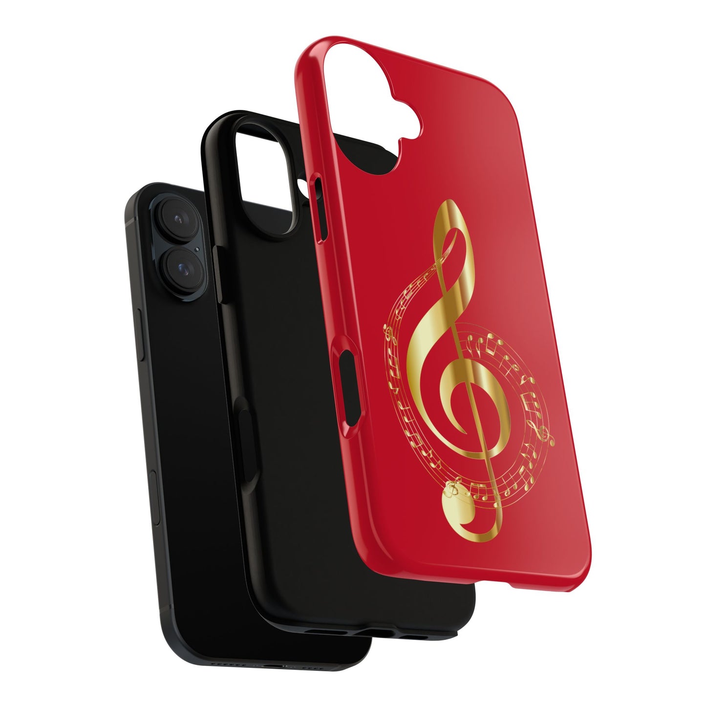 Tough Cases - Red Musical Note