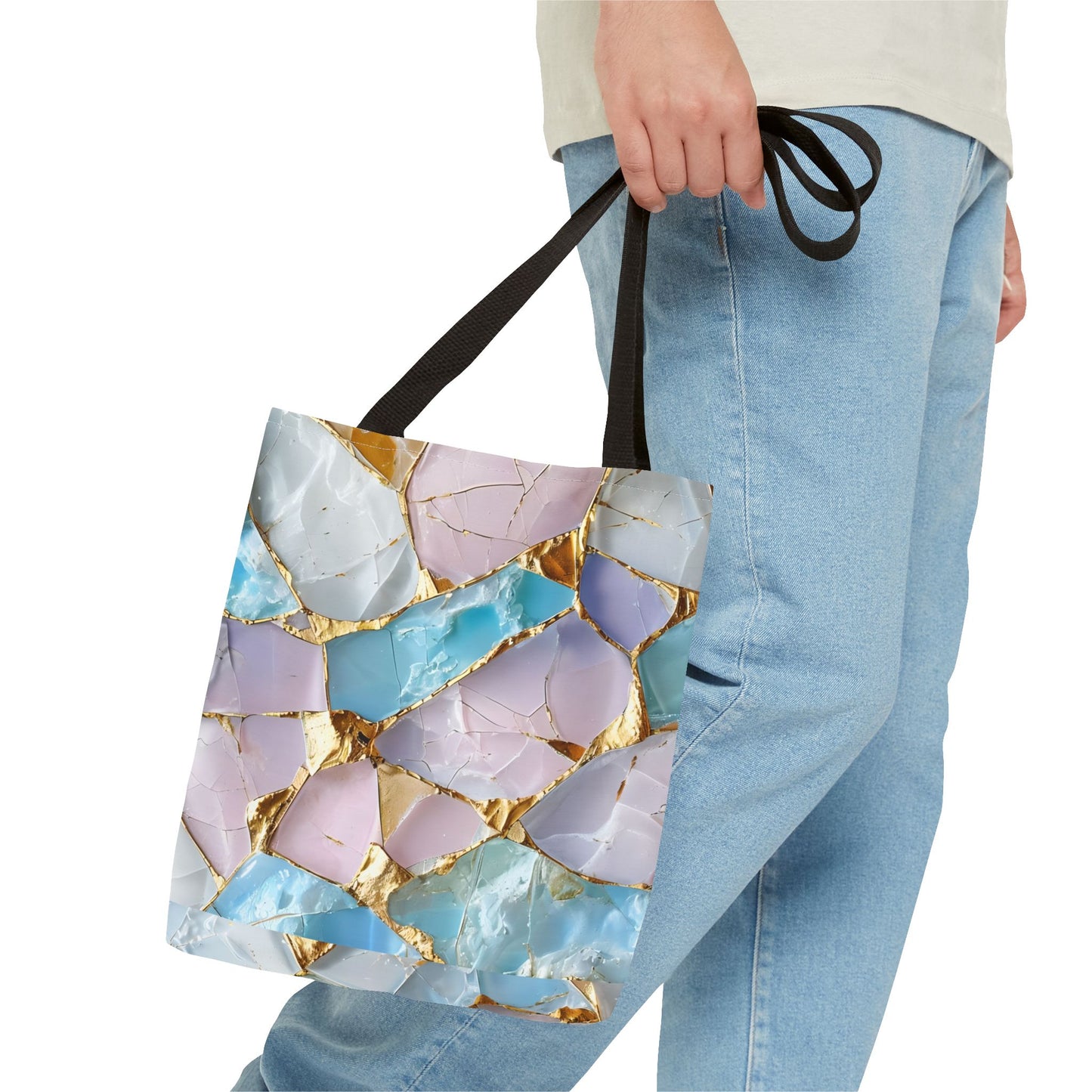 Elegant Geode Tote Bag - Chic Shopping Bag, Stylish Beach Tote