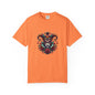 Vibrant Unisex Garment-Dyed T-shirt Featuring Colorful Jester Design, Festival Fashion