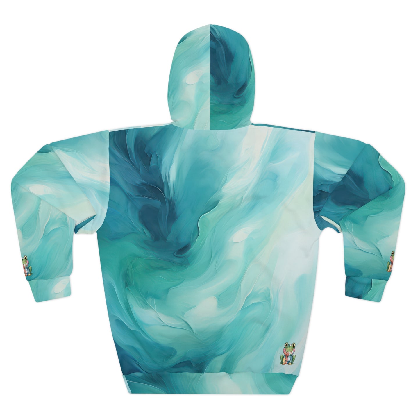 Tranquil Ocean Blue Hoodie - Cozy AOP Pullover, Beach Vibes, Unisex Gift, Relaxing Style, Perfect for Lounging, Summer Outings