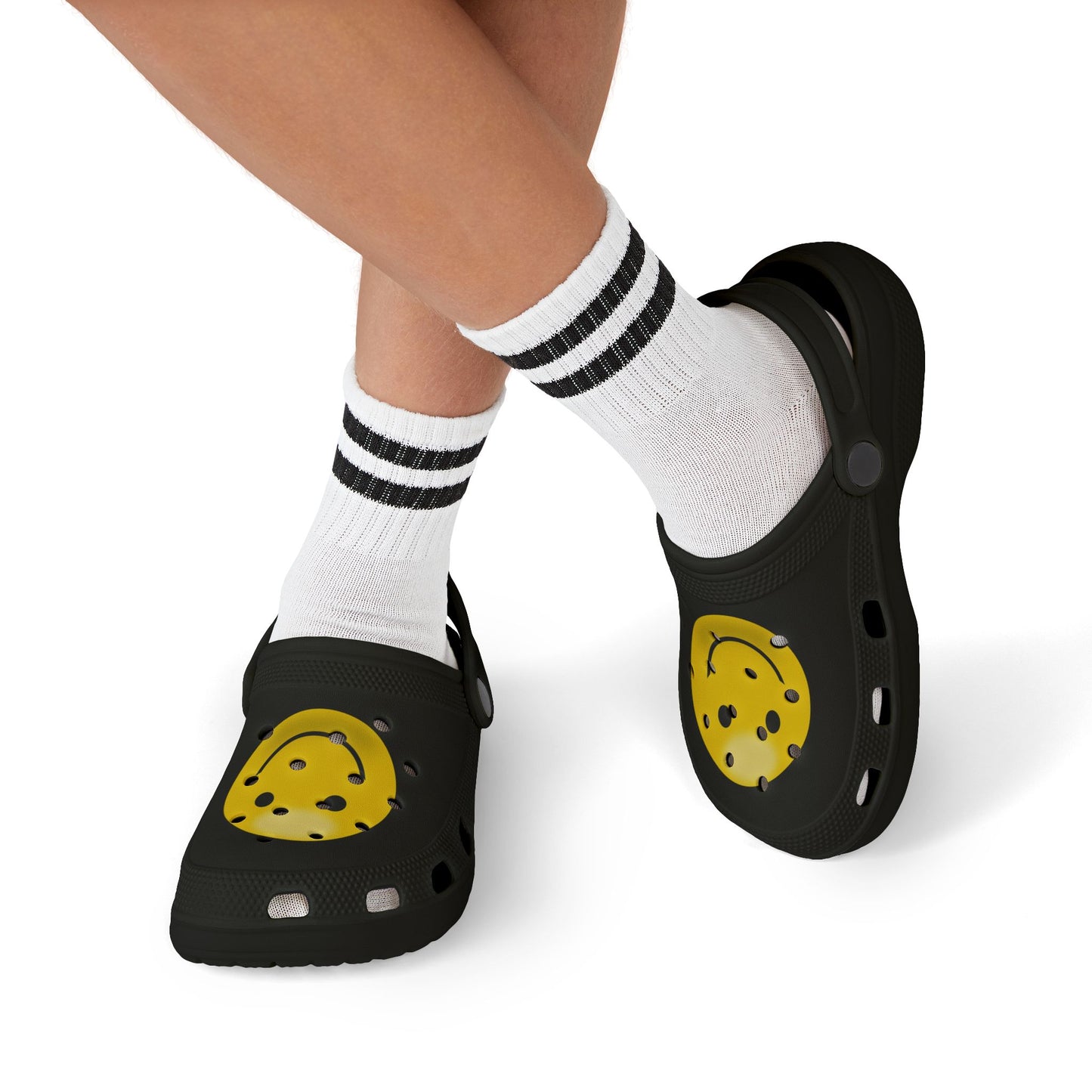 Smiley Face Clogs, Kid's EVA Foam Shoes, Comfortable Summer Footwear, Fun Playtime Shoes, Gift for Kids, Cute Garden Clogs