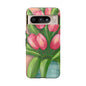 Floral Phone Case with Vibrant Tulips - Tough Cases for Garden Lovers, Spring Gifts, Nature Enthusiasts, Unique Gadget Accessories, [...]