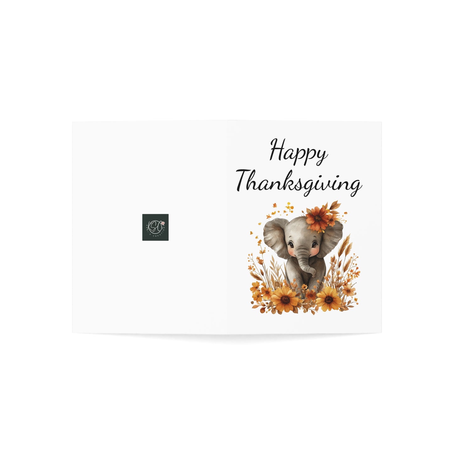 Thanksgiving Greeting Cards - Set of 1, 10, 30, 50 Pcs, Cute Elephant Design for Seasonal Celebrations, Festive Handmade Cards, [...]