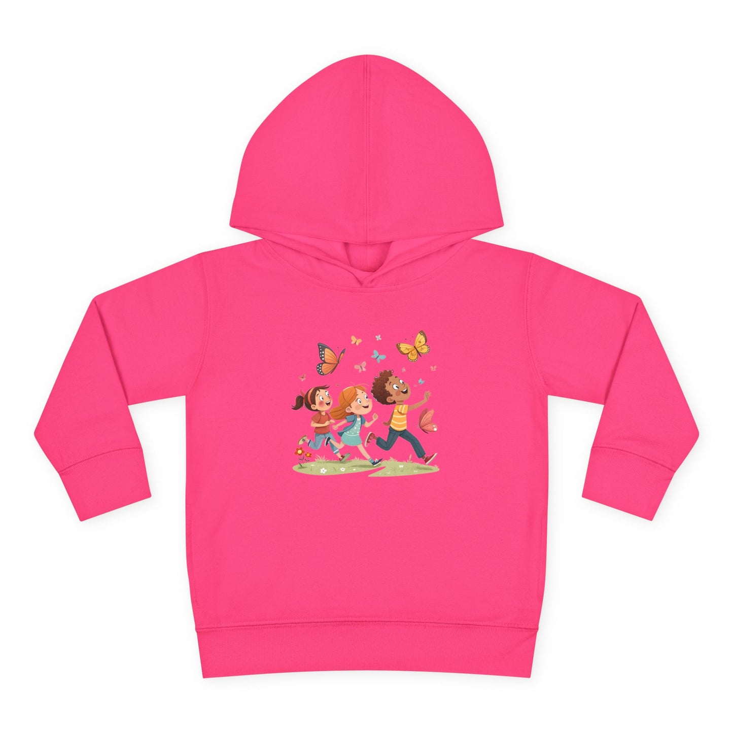 Butterfly Adventure Toddler Pullover Hoodie | Cute Kids Apparel, Fleece Hoodie, Toddler Gift, Outdoor Playwear, Spring Fashion