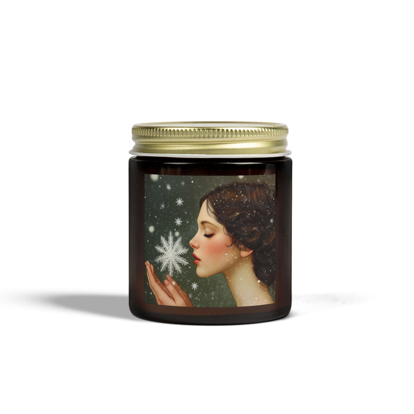 Coconut Apricot Scented Candle, Limited Edition Winter Candle, Decorative Home Fragrance, Gift for Her, Cozy Holiday Decor