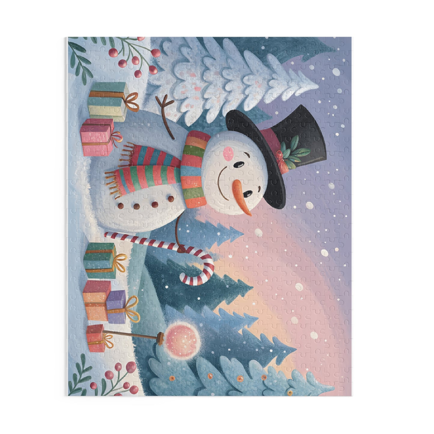 Heartwarming Snowman Puzzle for Cozy Family Nights, Holiday Decor, Gifts, Family Fun, Winter Activity, Christmas