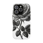 Elegant Floral Phone Case - Tough Cases, Black Rose Design, Floral Phone Cover, Stylish Phone Accessory, Gift for Her, Mother's Day