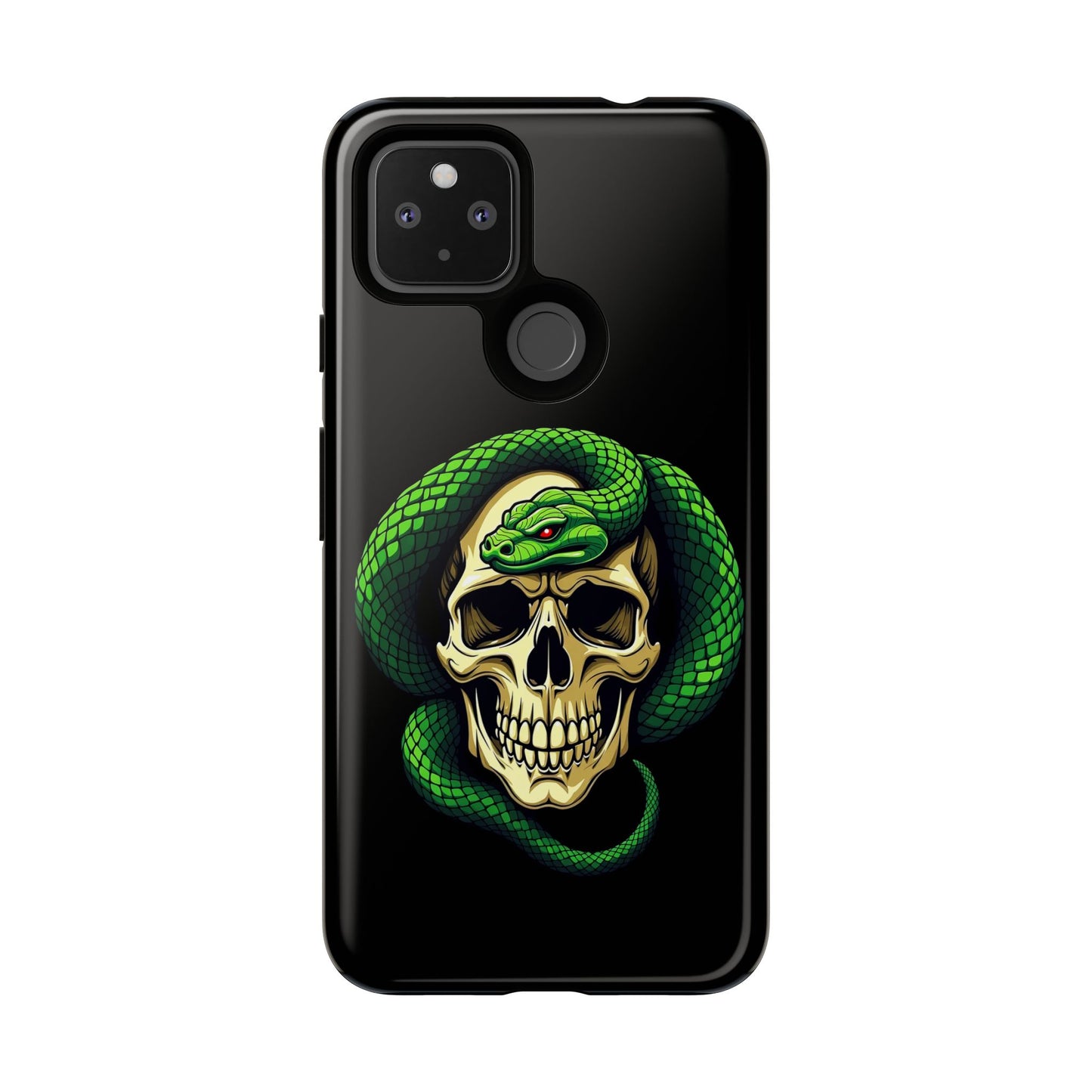 Skull & Snake Phone Case | Tough Cases, Protective Cover, Edgy Phone Accessories, Gothic Gift, Halloween Decor