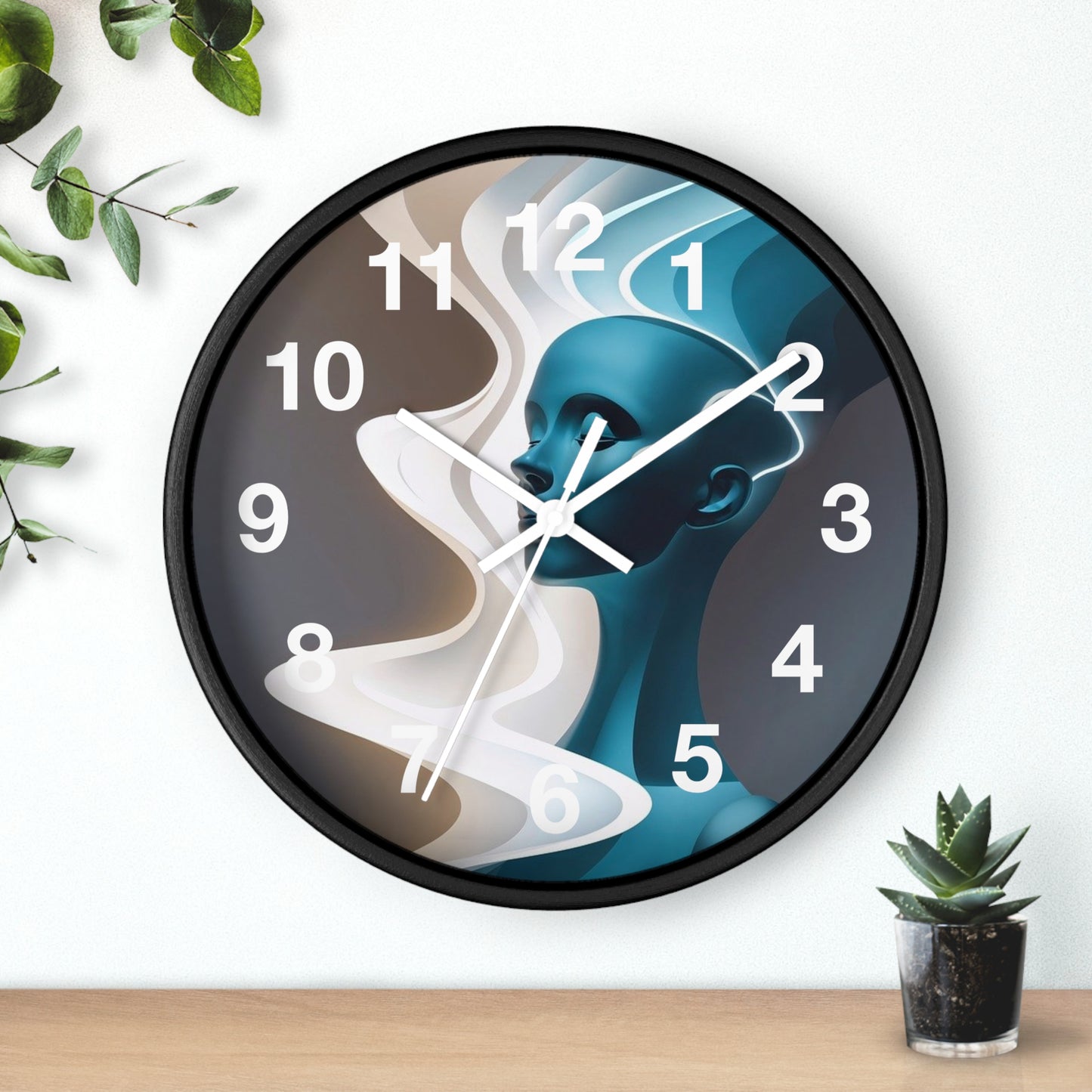 Artistic Modern Wall Clock with Abstract Face Design, Contemporary Decor, Unique Gift for Home or Office, Minimalist Timekeeper, [...]