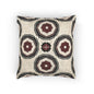 Bohemian Woven Pillow with Floral Design