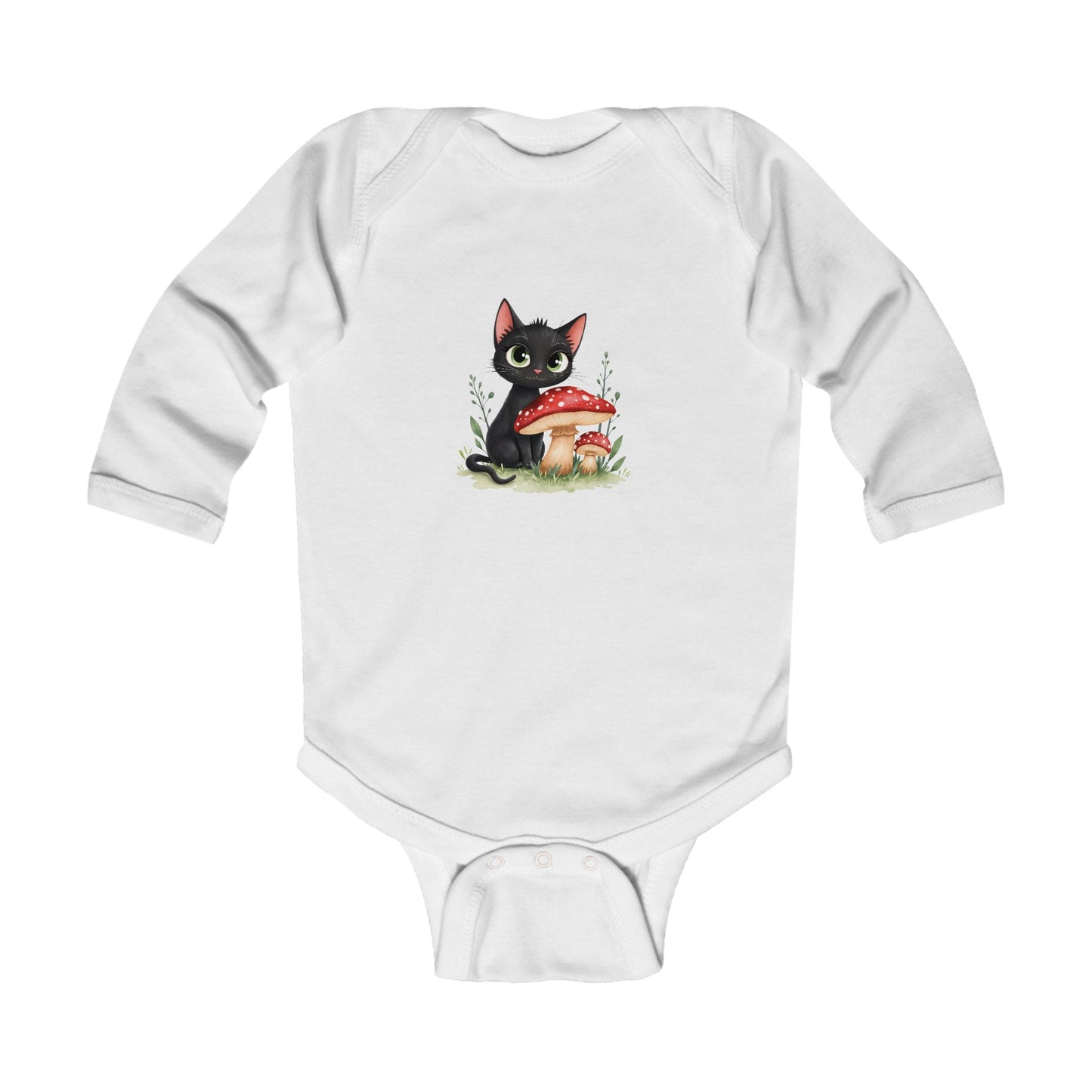 Adorable Cat-Themed Infant Bodysuit, Cute Baby Shower Gift, Long Sleeve Onesie, Funny Baby Outfit, Newborn Clothing, Birthday Gift