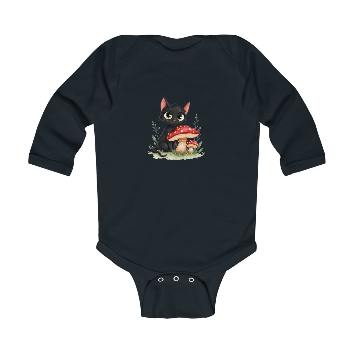 Adorable Cat-Themed Infant Bodysuit, Cute Baby Shower Gift, Long Sleeve Onesie, Funny Baby Outfit, Newborn Clothing, Birthday Gift
