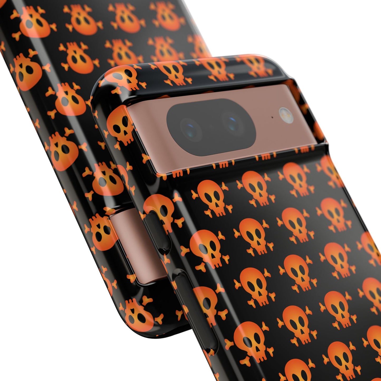 Halloween Skull Phone Case, Spooky Mobile Cover, Trick or Treat Accessory, Goth Gift, Skull Pattern Design