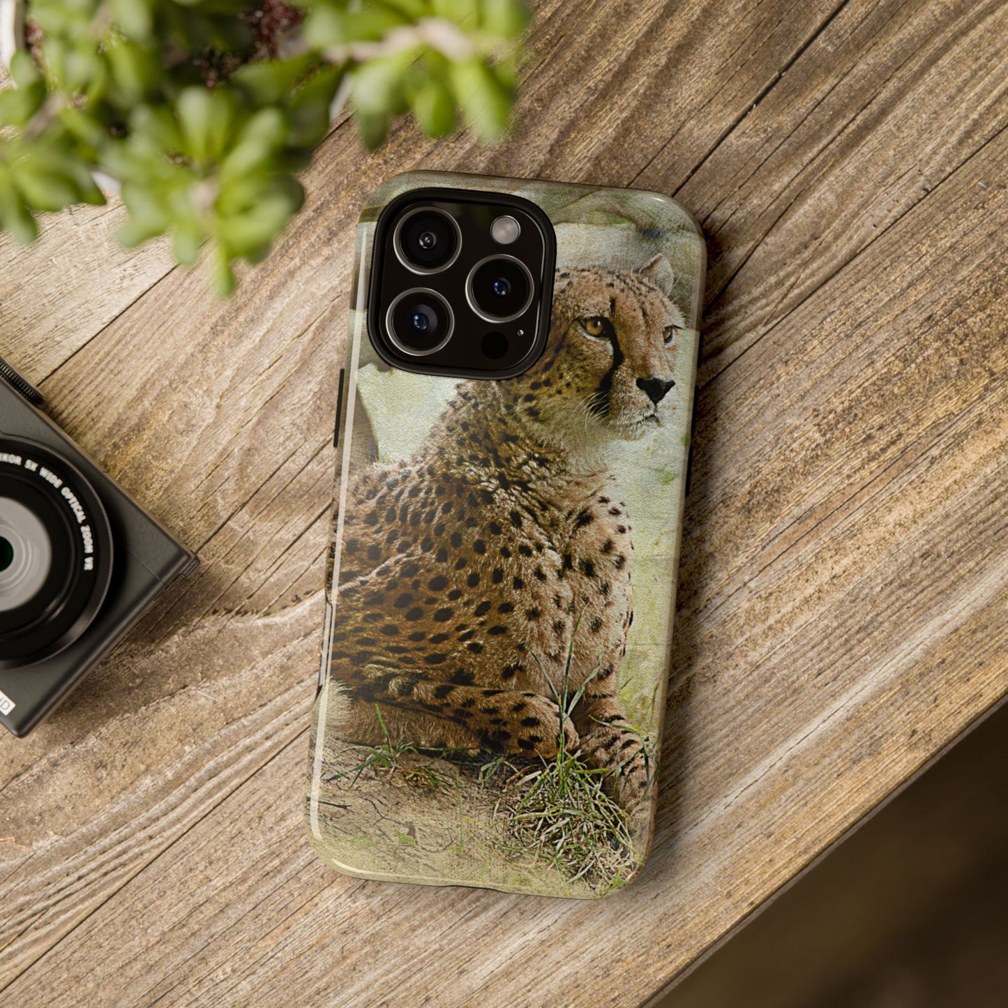 Cheetah Phone Case, Tough Cases, Animal Lover Gift, Wildlife Protection, Eco-Friendly Mobile Cover, Unique Phone Accessory