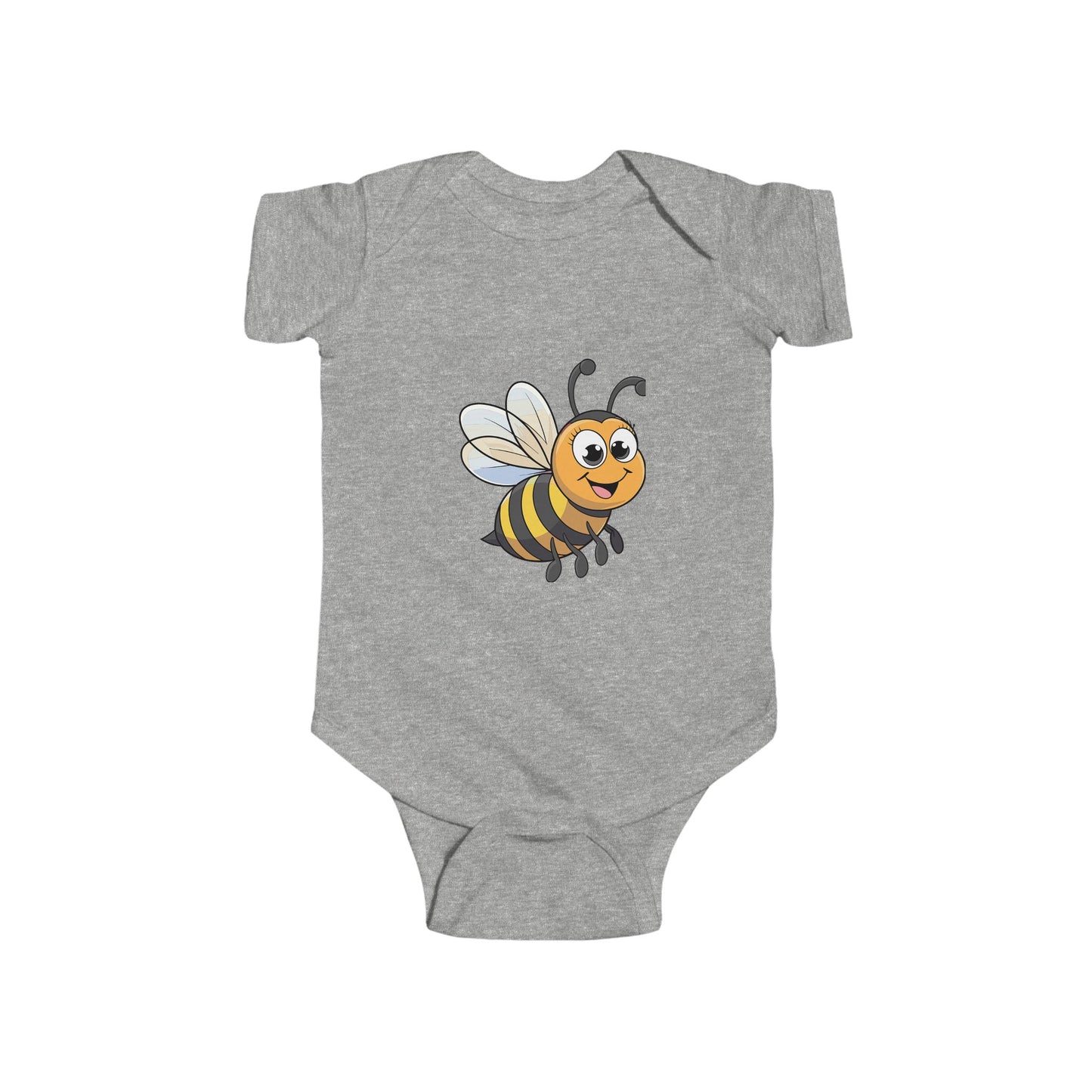 Cute Cartoon Bee Infant Bodysuit, Baby Shower Gift, Newborn Outfit, Toddler Clothes, Cute Gift for Kids